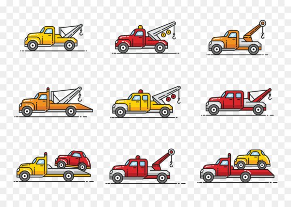 Эвакуатор векторный рисунок