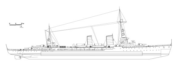 Лёгкий крейсер Эльбинг чертежи