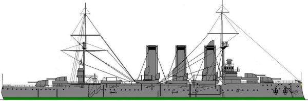 Крейсер Аврора силуэт