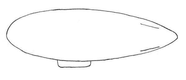 Поэтапное рисование дирижабль