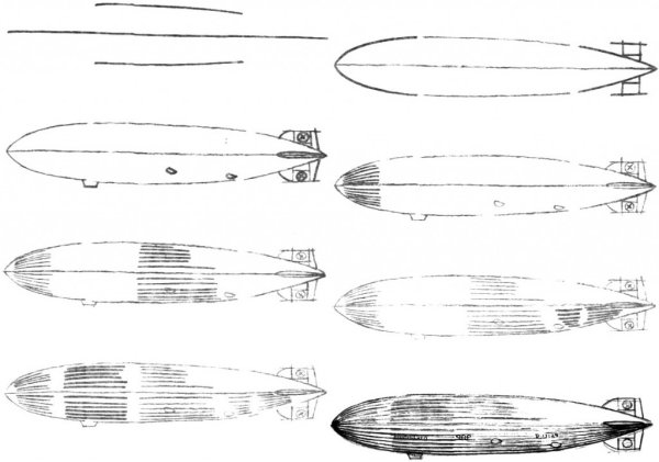 Дирижабль карандашом
