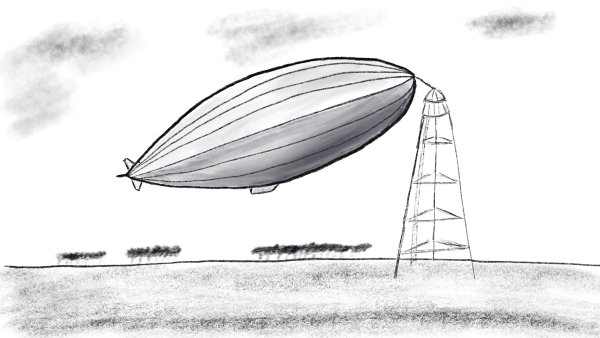Дирижабль раскраска