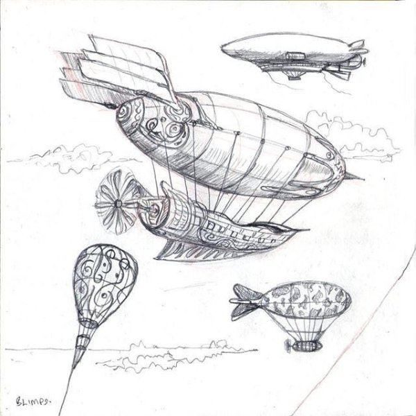 Дирижабль набросок