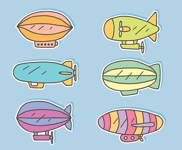 Дирижабль для срисовки