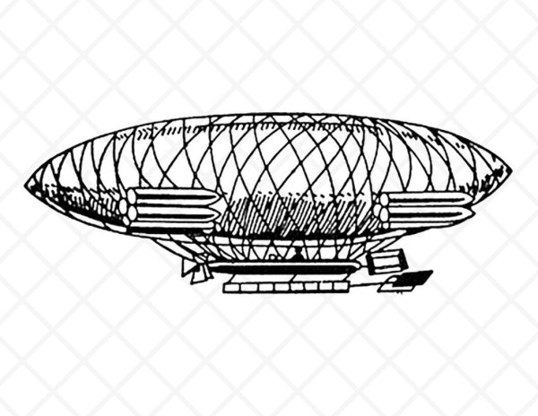 Дирижабль гравюра
