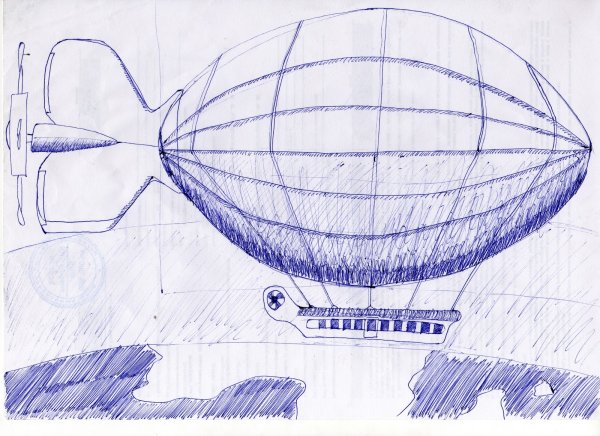 Рисование дирижабль старшая группа