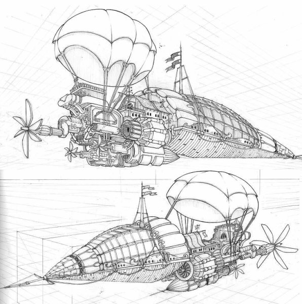 Дирижабль Графика