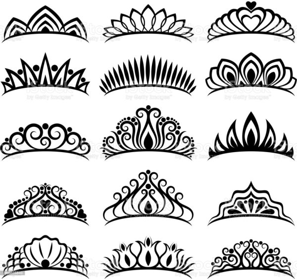 Диадема контур вектор