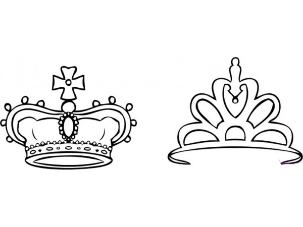 Корона раскраска