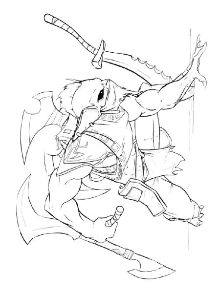 Наброски персонажей из доты 2