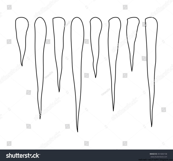 Сосульки контур