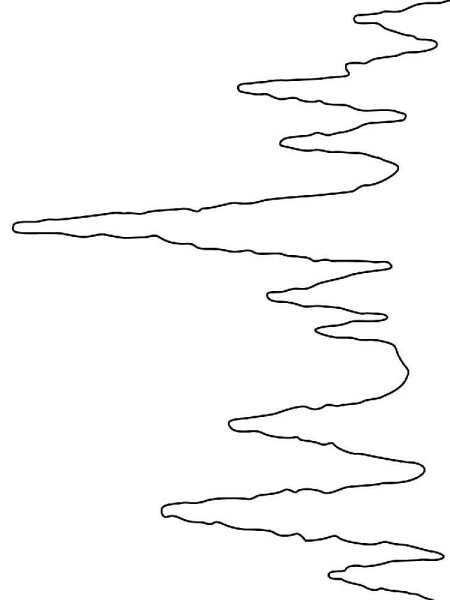 Сосульки трафарет