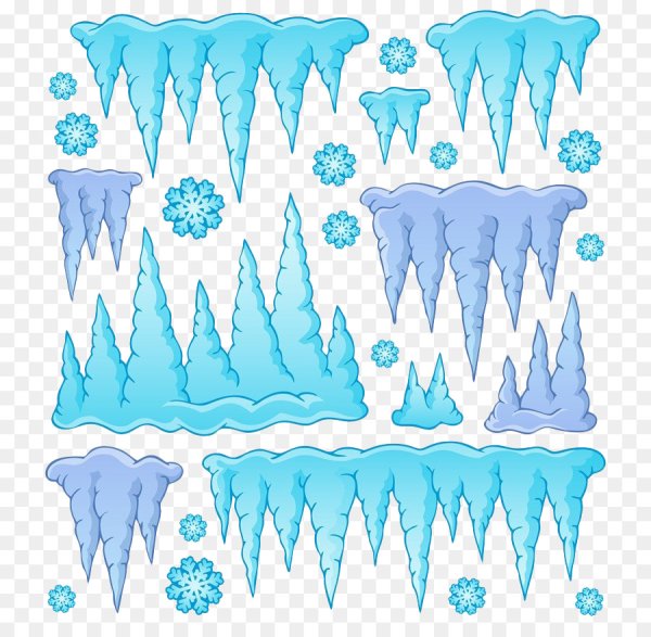 Сосульки акварелью