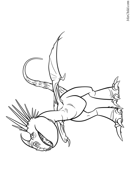 Громгильда и Астрид раскраска