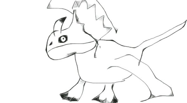 Громгильда карандашом