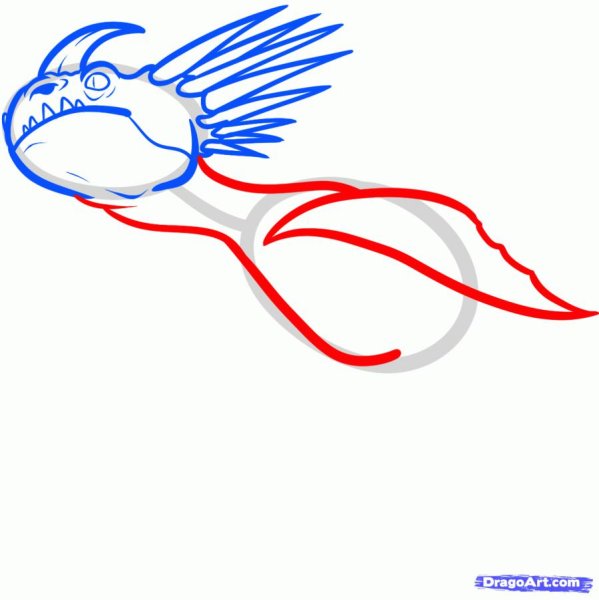 Громгильда дракон раскраска