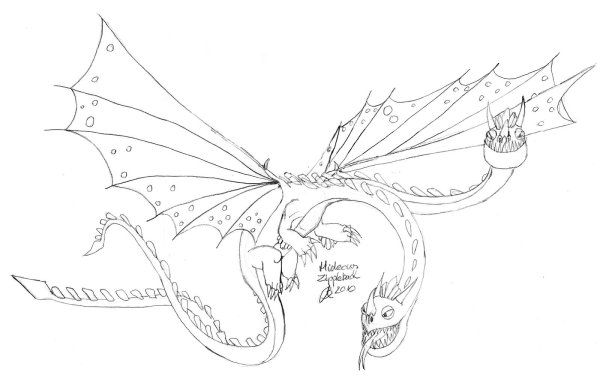 Скрилл дракон раскраска