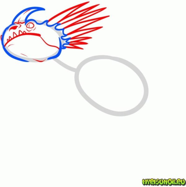 Кривоклык дракон раскраска