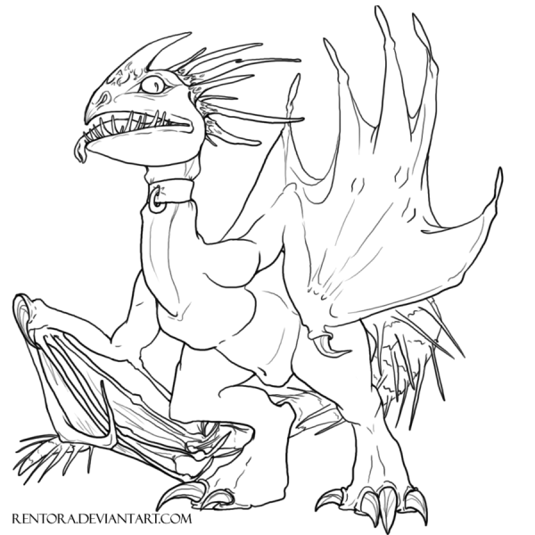 Громгильда дракон раскраска