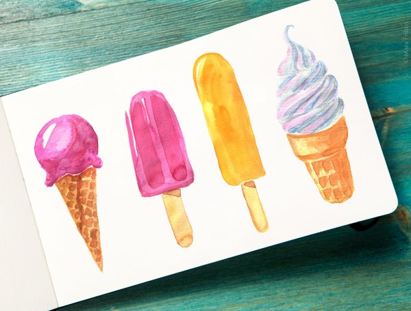 Морожинкарисунок легкий и яркий