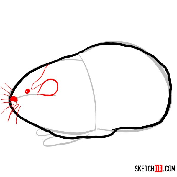 Рисунок лемминга поэтапно