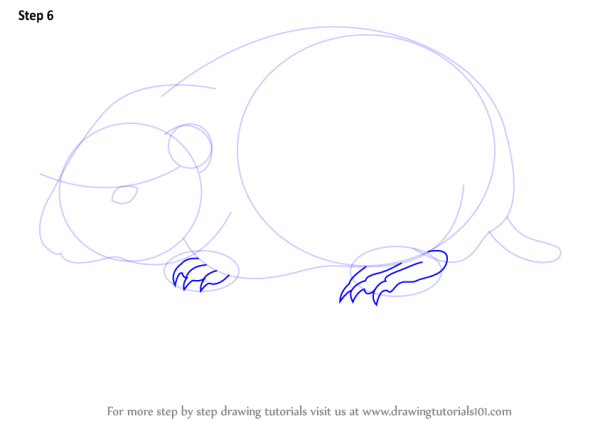 Поэтапное рисование лемминга