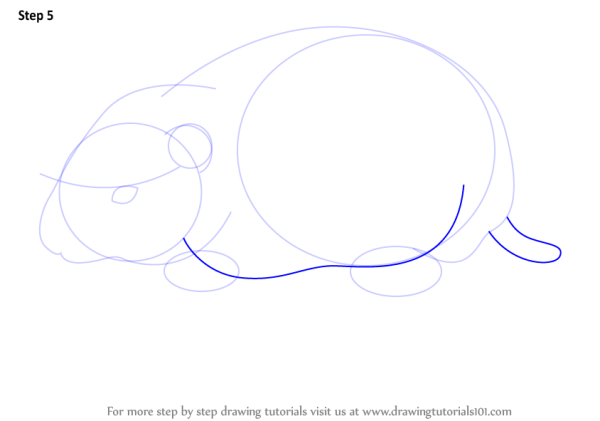 Лемминг рисунок карандашом пошагово