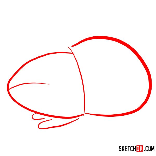 Поэтапное рисование лемминга