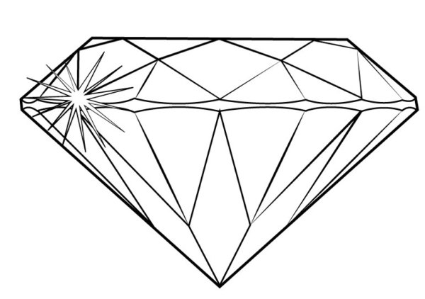 Бриллиант контур