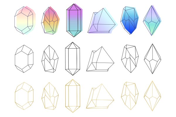 Кристалл карандашом