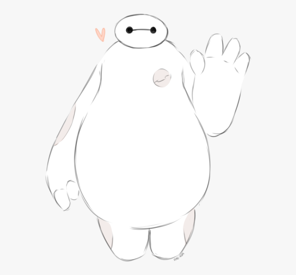 Рисунки карандашом для срисовки Беймакс