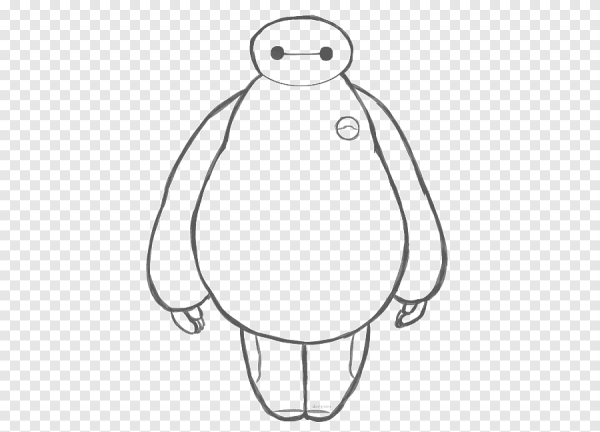 Беймакс рисунок карандашом