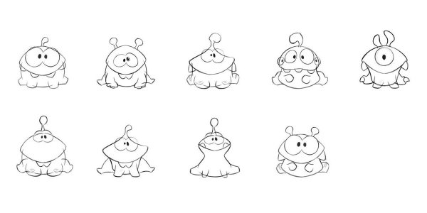 Раскраски ам няма маленький