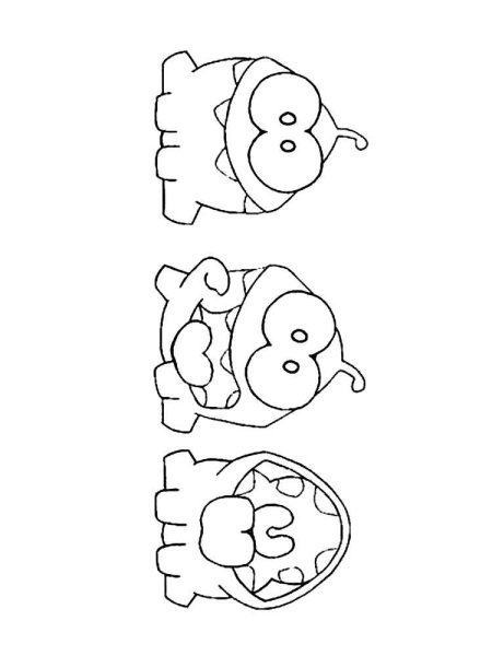 Ам Ням картинки раскраски