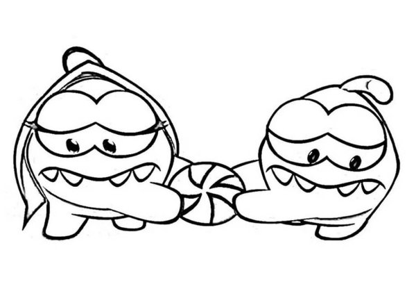 Раскраска Ням