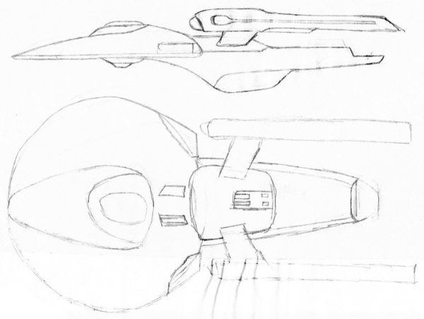 Нарисовать корабль будущего