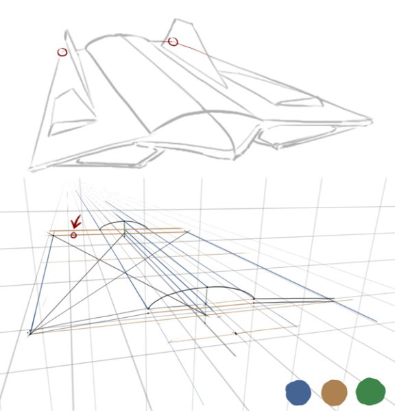 Нарисовать звездолет
