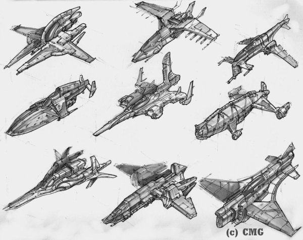 Космический корабль скетч