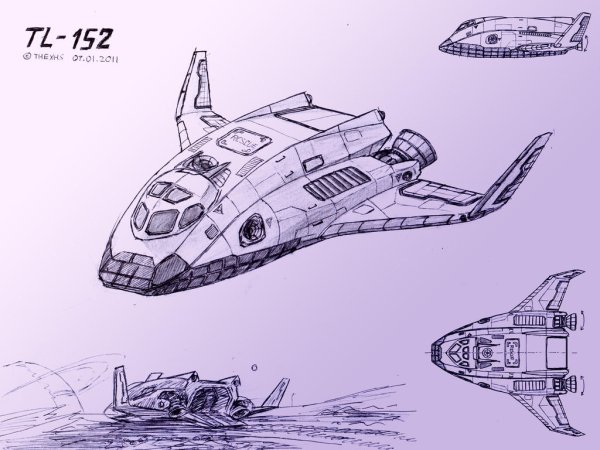 Космический корабль скетч