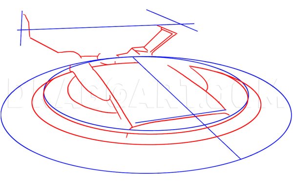 Боевой космический корабль рисунок