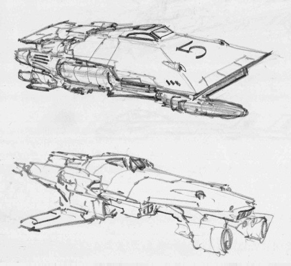 Летательный корабль рисунок