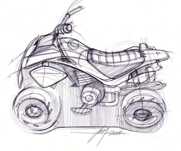 Рисунок квадроцикла легкий