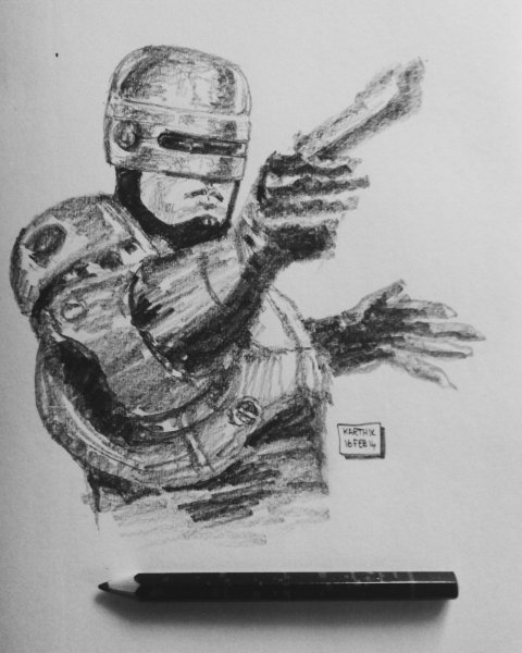 Робокоп карандашом