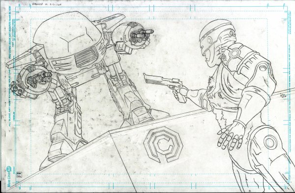 Раскраска робот из робокопа