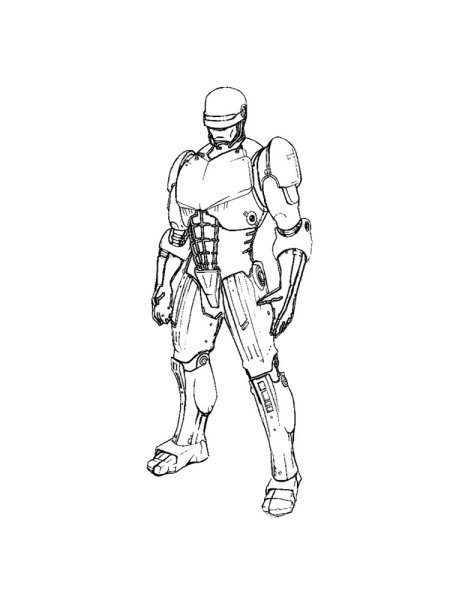 Робокоп раскраска