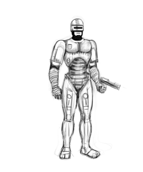 Робокоп нарисовать