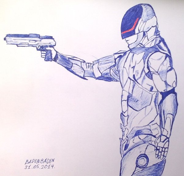 Робокоп карандашом