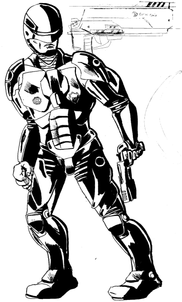 Робокоп карандашом