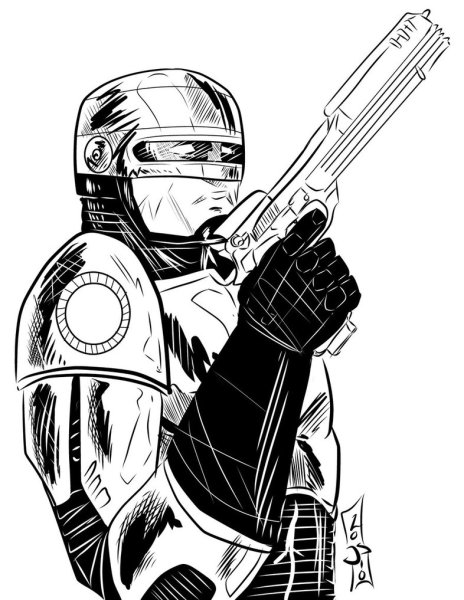 Робокоп рисунок