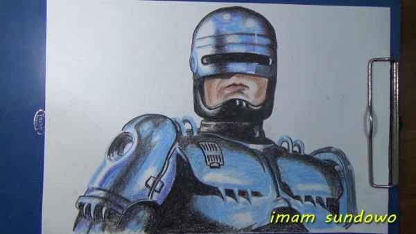 Робот полицейский раскраска